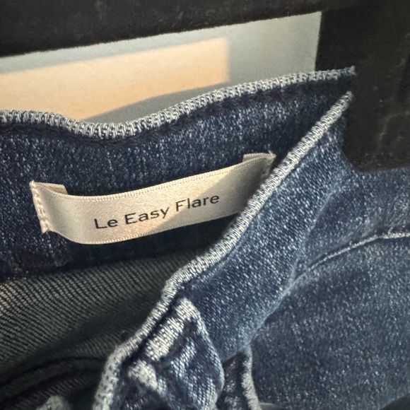 FRAME Le Easy Flare Released Hem Jeans, Size 28, Blue Thunderstorm - Picture 8 of 9